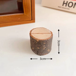 OurHome [พร้อมส่ง] ที่ใส่บันทึกข้อความไม้ Wooden message memo holder ตกแต่งโต๊ะ คลิปภาพ แฮนด์เมด ของตกแต่งบ้าน