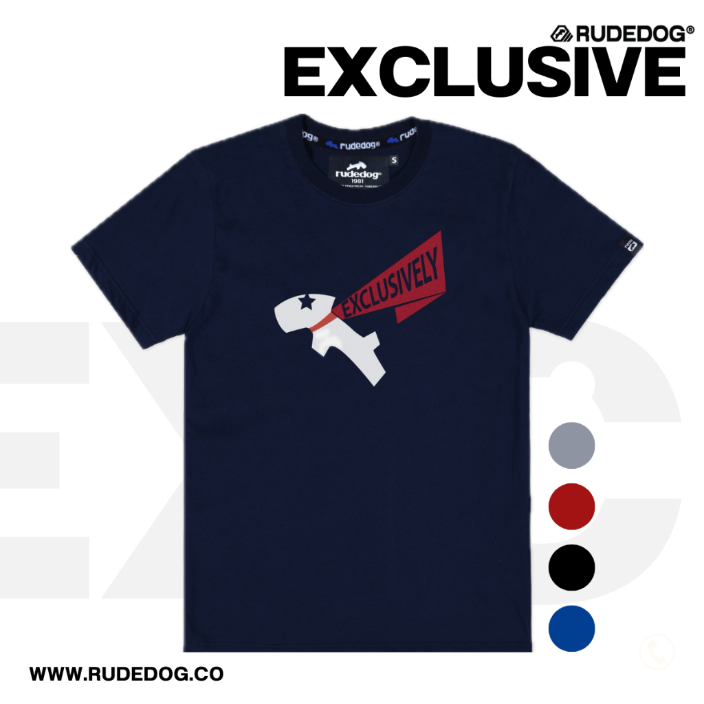 เสื้อยืด แบรนด์ RUDEDOG นุ่มตัวท็อป รุ่น EXCLUSIVE