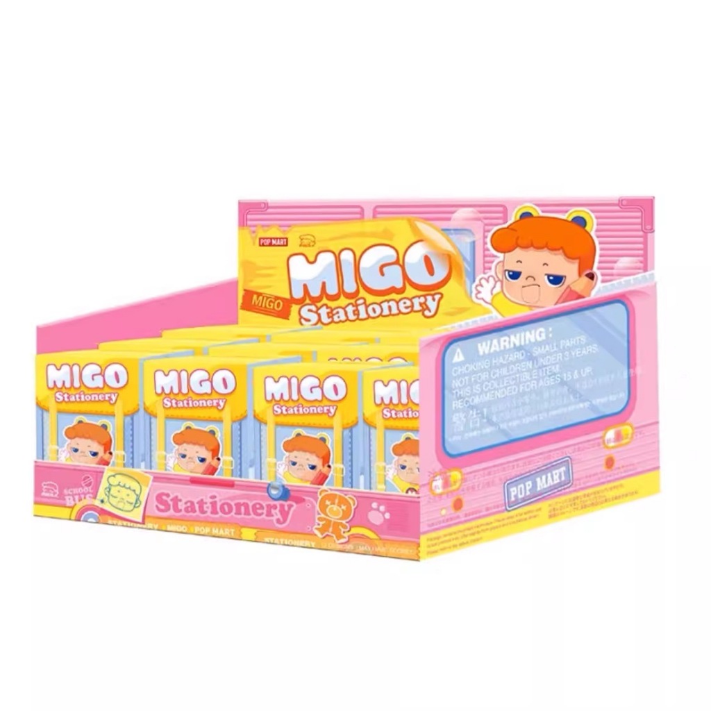 โมเดลฟิกเกอร์ MIGO Stationery Series ยกบล๊อก 12 กล่อง  [ของแท้100% จาก POP MART]