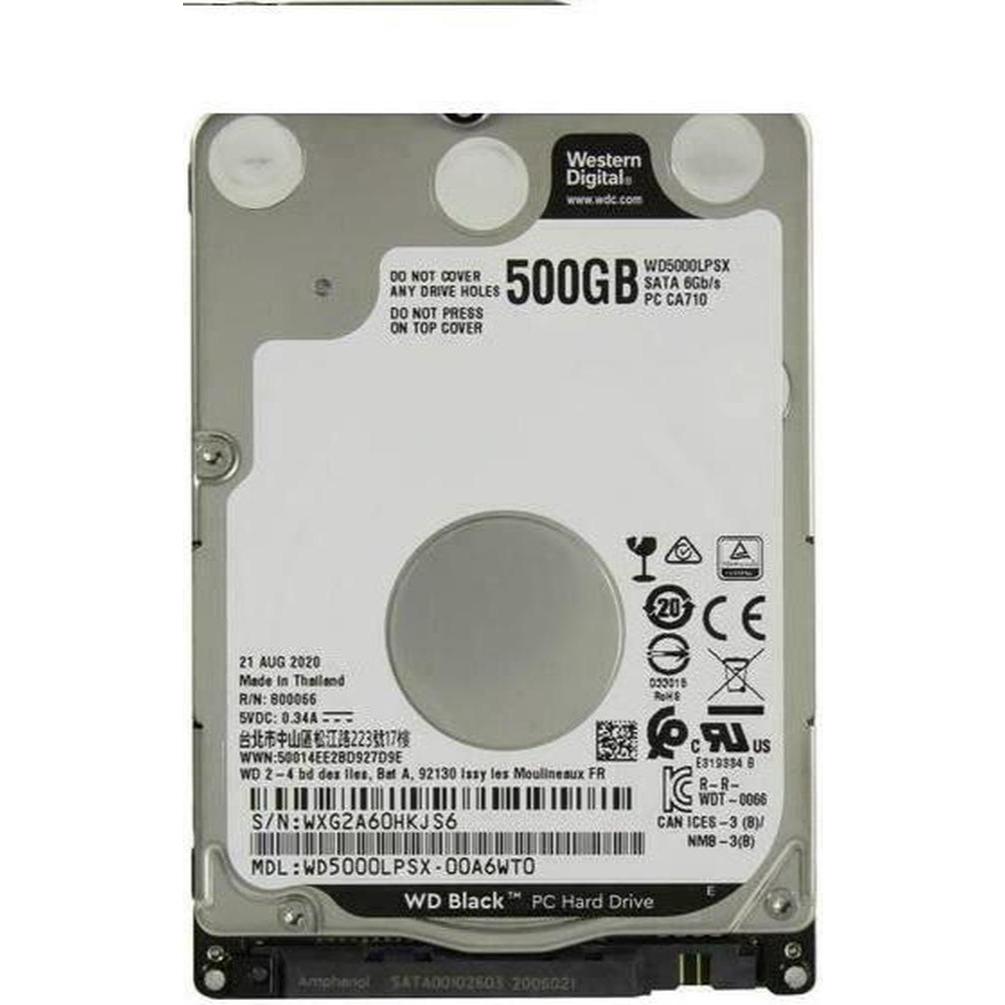 500GB WD BLACK SATA3 HDD NOTEBOOK (WD5000LPSX)