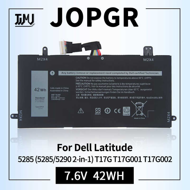 J0PGR Battery for Dell Latitude 12 5285 5290 2-in-1 0J0PGR JOPGR 1WND8 X16TW 0X16TW 0FTH6F FTH6F