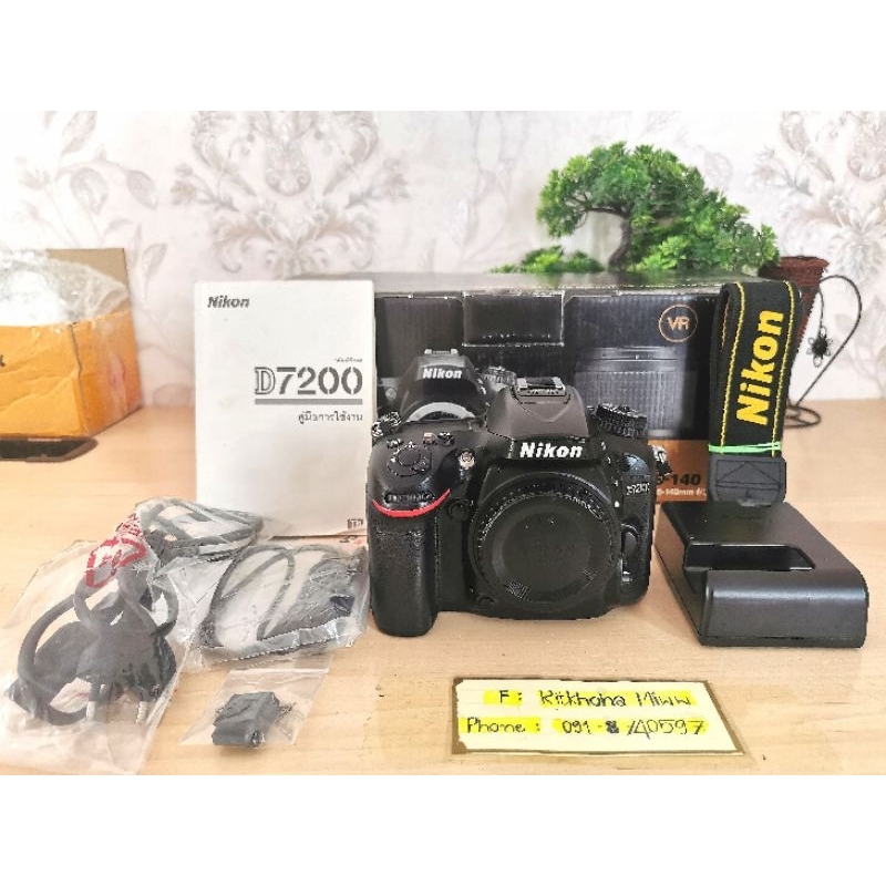 Nikon Body D7200 ครบกล่องตามภาพ