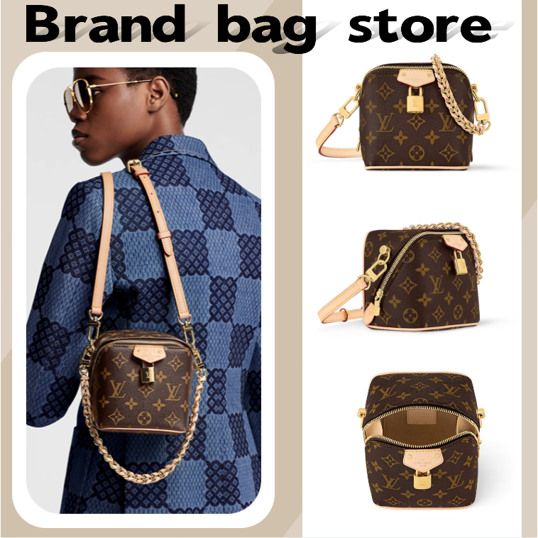 💯แท้✨ หลุยส์วิตตอง Louis Vuitton JUST IN CASE handbag/กระเป๋าสะพาย/กระเป๋าโซ่/กระเป๋า LV ใหม่