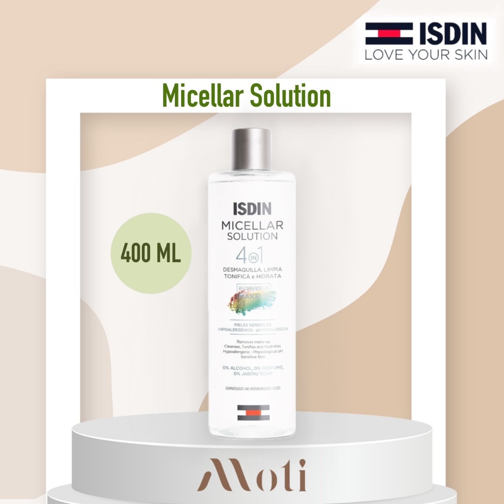 ISDIN MICELLAR SOLUTION อีสดิน ไมเซลล่าร์ โซลูชั่น 400ml อิสดิน