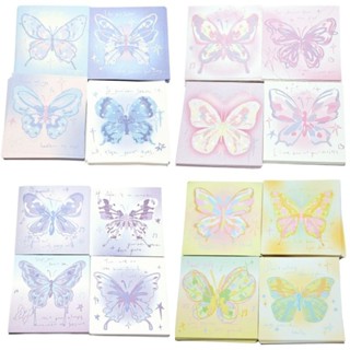 กระดาษโน๊ต ไม่มีกาว ลายผีเสื้อ กระดาษพับนก กระดาษโอริงามิ ขน…