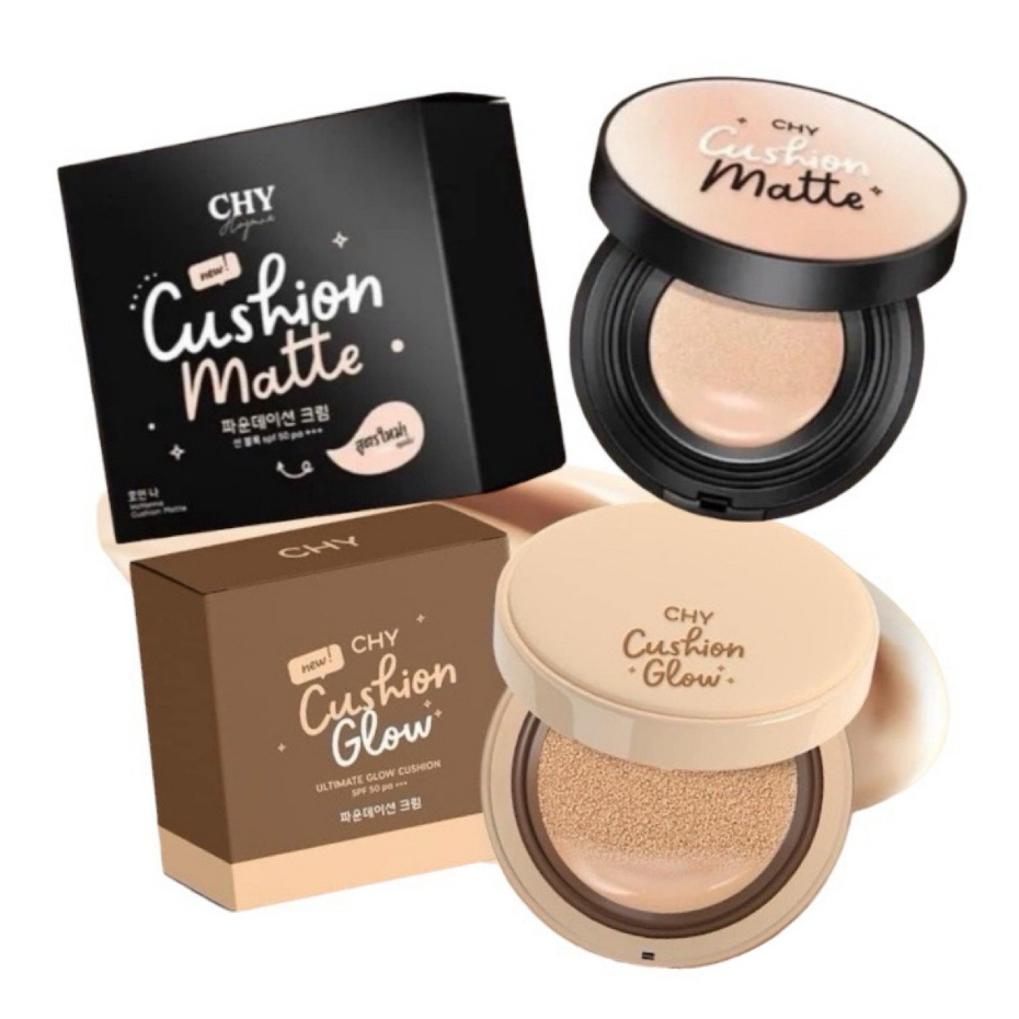 คุชชั่นโฮยอน รุ่นแมท,โกลด์ CHY Cushion Matte & Glow คุชชั่นซีเอชวาย แบบตลับ