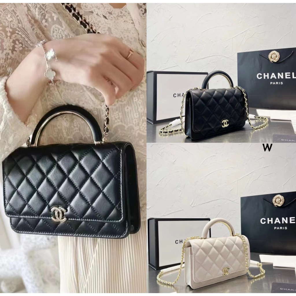 Chanel/กระเป๋าผู้หญิง WOC series/ กระเป๋าโชคลาภ/กระเป๋าถือ/กระเป๋าถือ/กระเป๋าสะพายข้าง/100