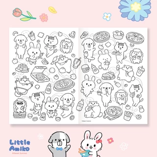 สวีทซัมเมอร์ : สมุดภาพระบายสี Little Amiko ลาย Travel Deliciously