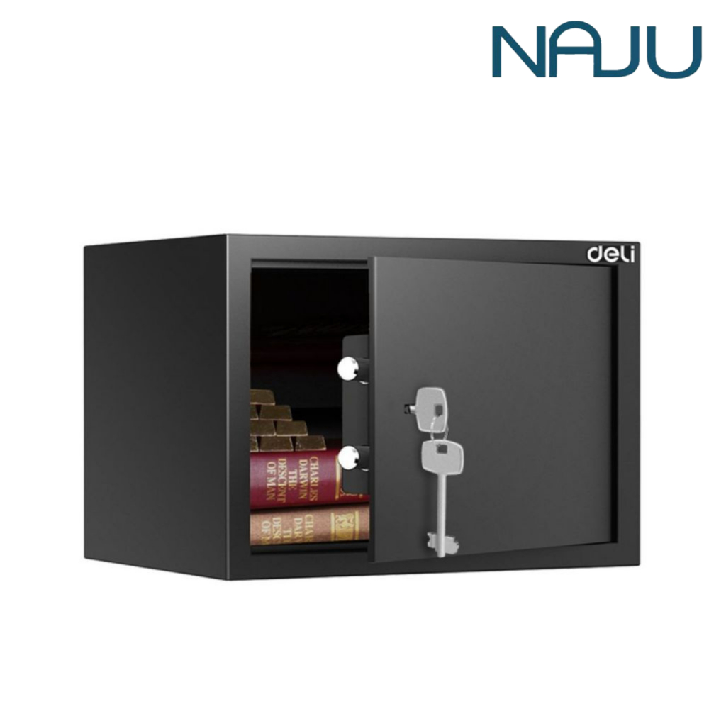 Naju เซฟนิรภัยกันไฟ ล็อกดิจิตอล Safety Box ปลดล็อก 2 ระบบ ใช้งานง่าย สำหรับบ้าน/โรงแรม