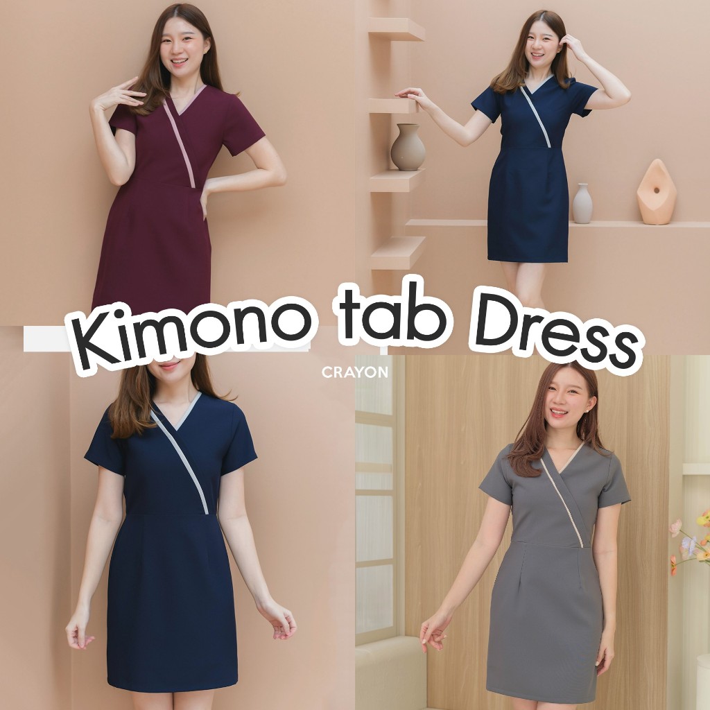 CRAYONBRAND - ชุดเดรส รุ่น Kimono pearl dress