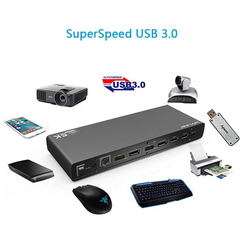 Wavlink WL-UG69DK1 USB-C Dual 4K Docking Station