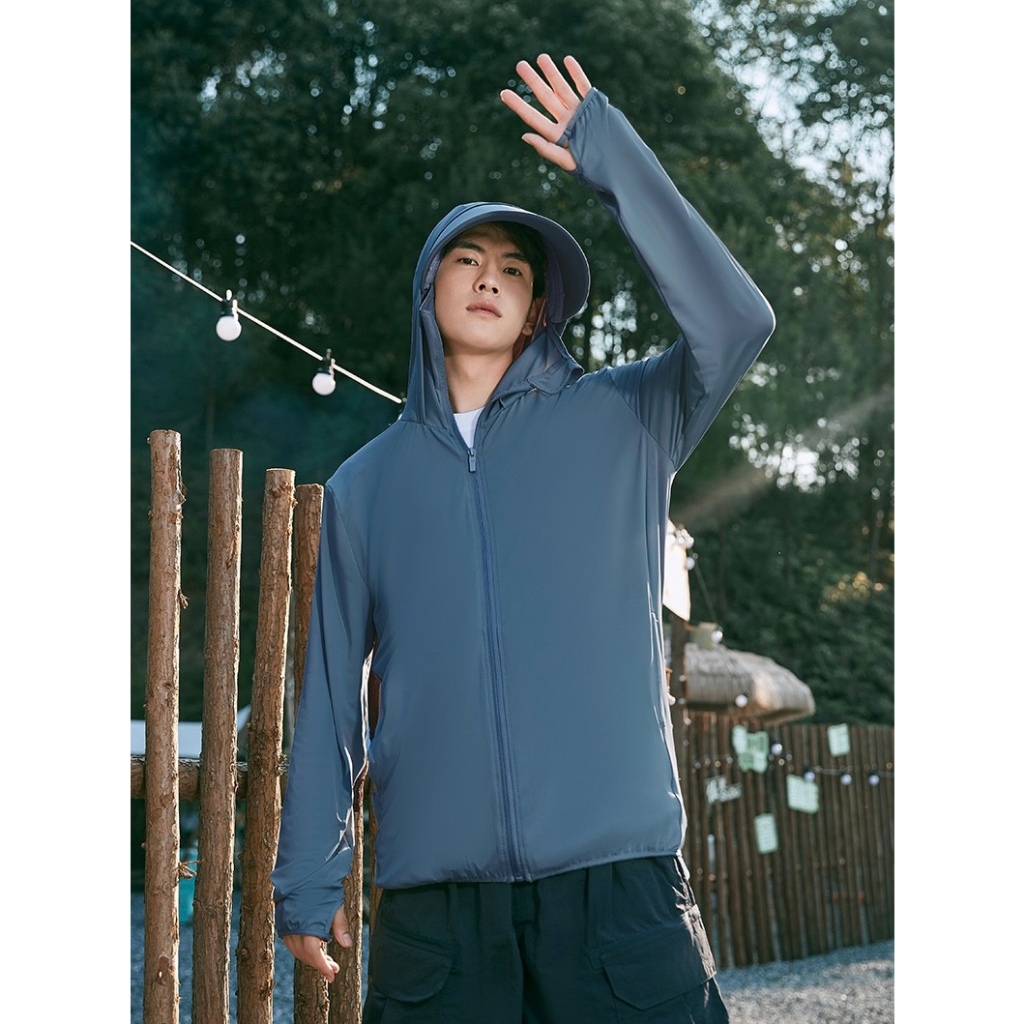 เสื้อแจ๊ตแก็ตผู้ชายแขนยาว มีฮู้ด ผ้าใส่สบายกันเเดด รุ่นFSY-2225