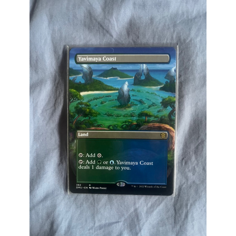 การ์ด MTG Yavimaya Coast Land Magic the Gathering EDH รุ่น DMU สภาพ Ex-Nm