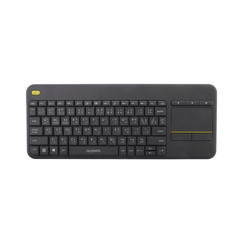 Nubwo คีย์บอร์ดไร้สาย+เมาส์ทัช Keyboard Dual Mode Wireless Bluetooth Touch-pad รุ่น NKB-107