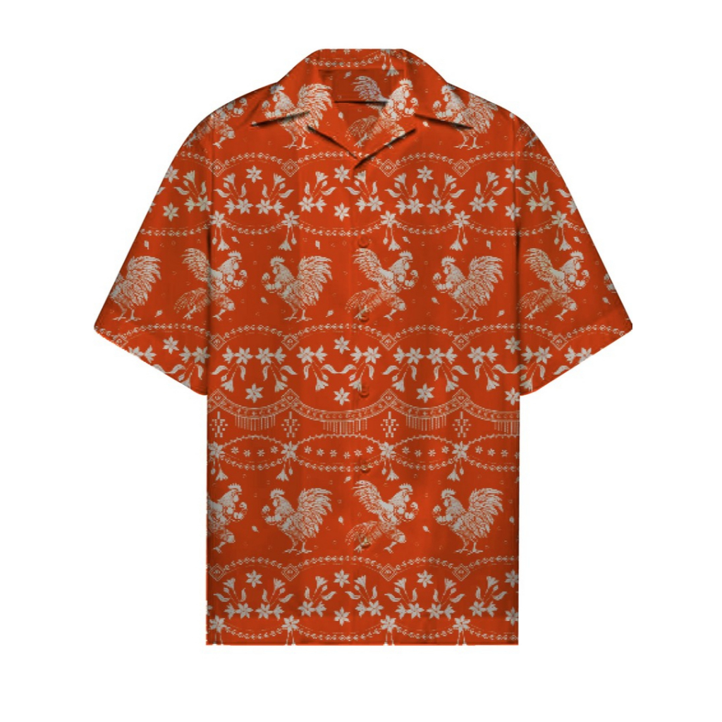 เสื้อเบสิคสีส้ม (3XL)