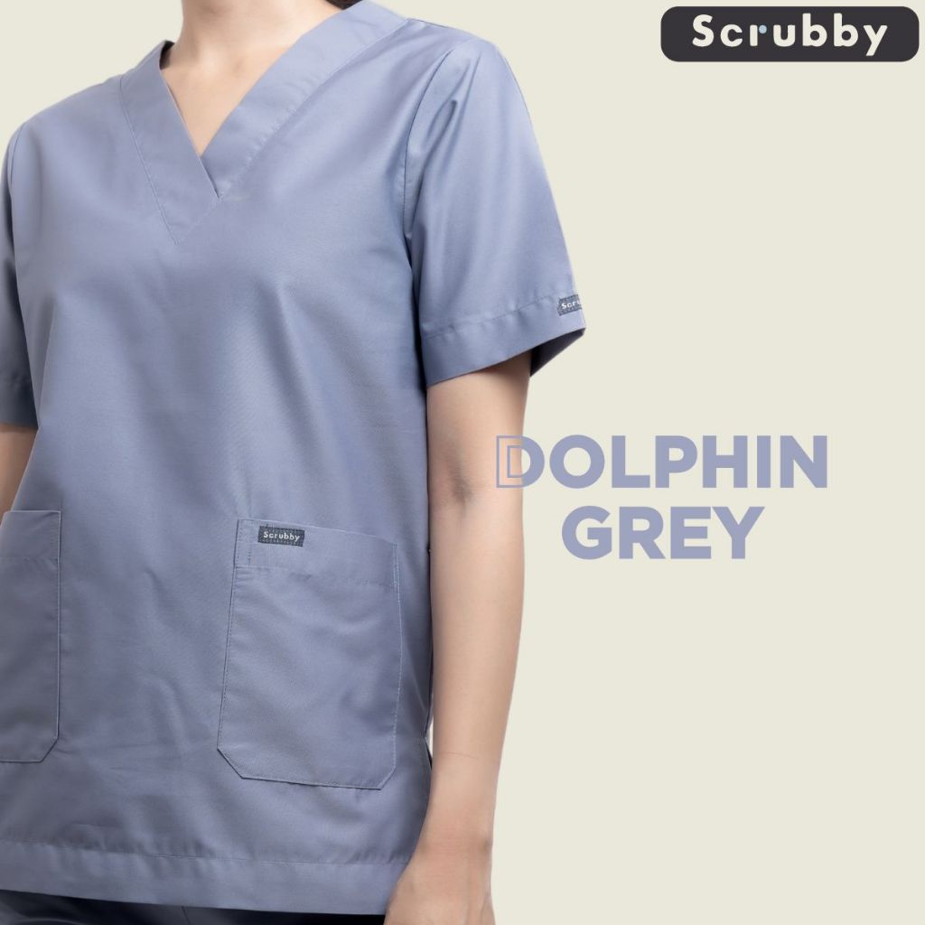 ชุดสครับส์ Scrubby รุ่น Standard – Unisex สี Dolphin Grey