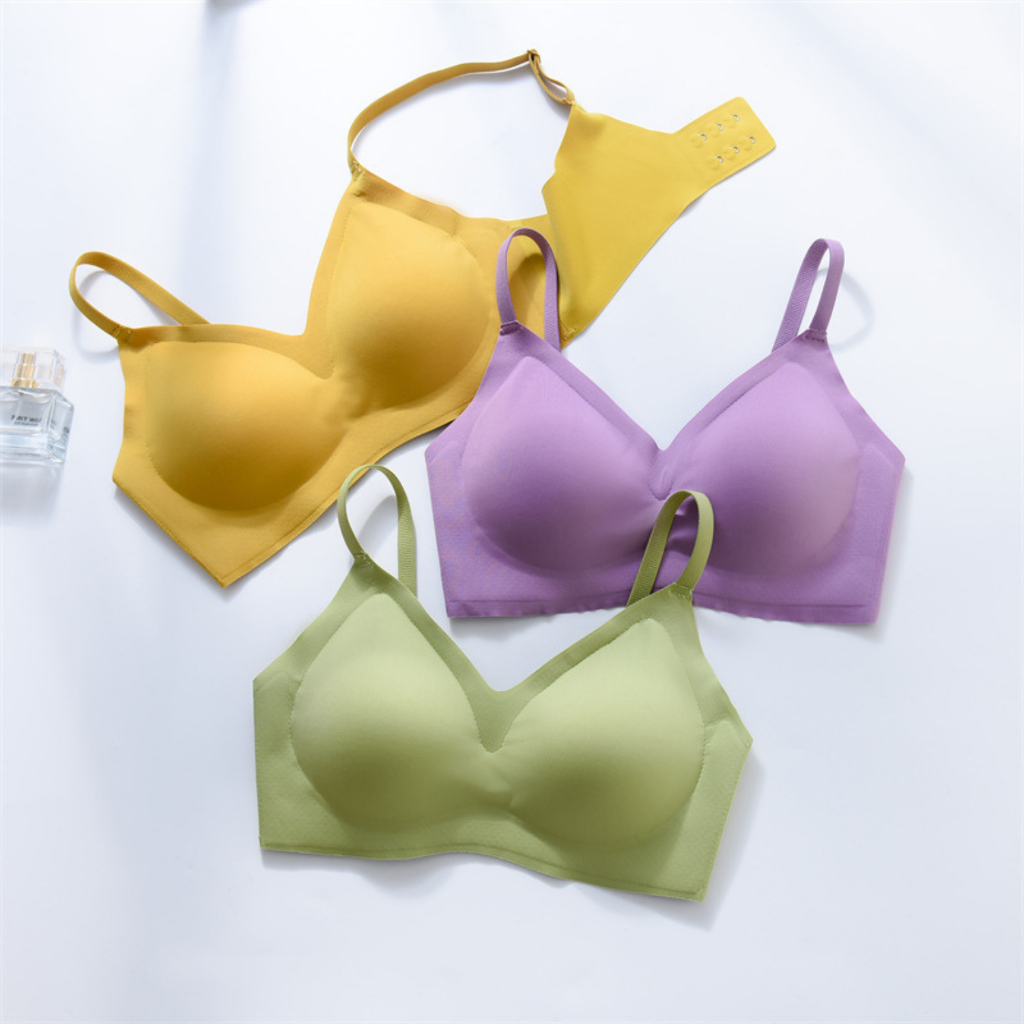 เสื้อชั้นในสตรีมีฟองน้ำเสริม B-117ยกทรงไร้โครงไร้ขอบไร้รอยต่อ ตะขอเกี่ยวปรับได้สามระดับ ฟองน้ำถอดได้ - รูปที่ 7