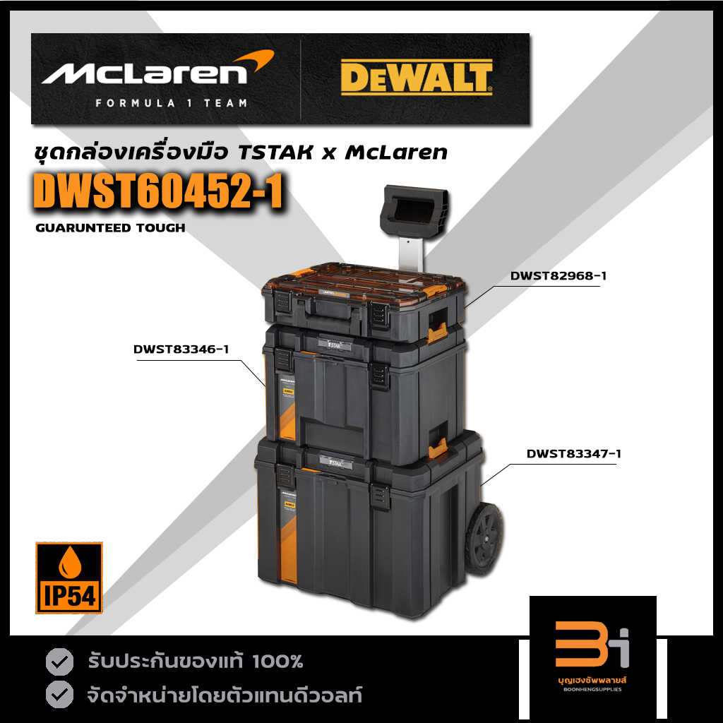 DeWALT  x  McLaren กล่องเครื่องมือ TSTAK  รุ่น DWST60452-1 ของแท้ Limited Edition