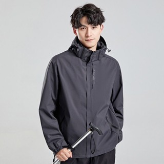 6266#เสื้อแจ็กเก็ต เสื้อกันลม กันน้ํา มีฮู้ด กันลม สําหรับผู…