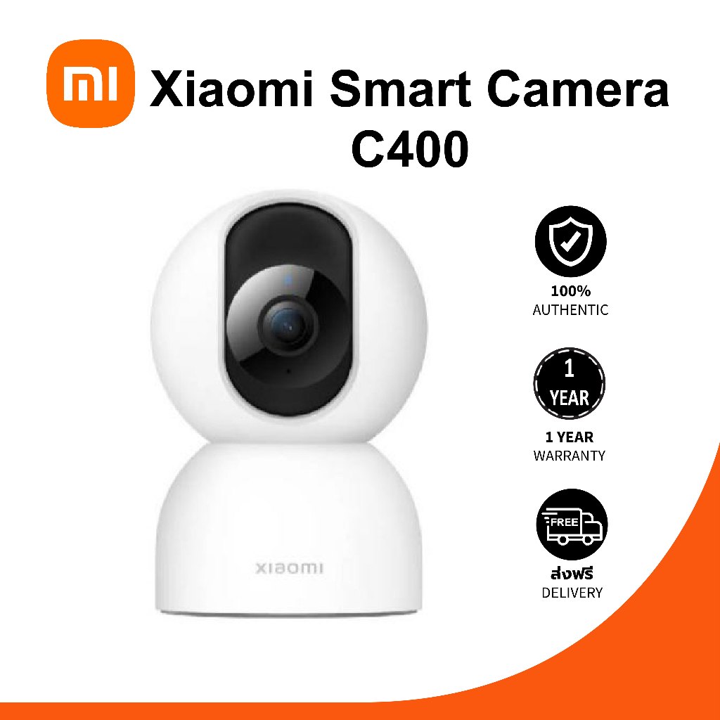 (รับประกันศูนย์ไทย 1 ปี) Xiaomi Mi Smart Security Camera C400 2.5K ชัดเจนมาก กล้องวงจรปิด alexa + Google Home หมุนได้360