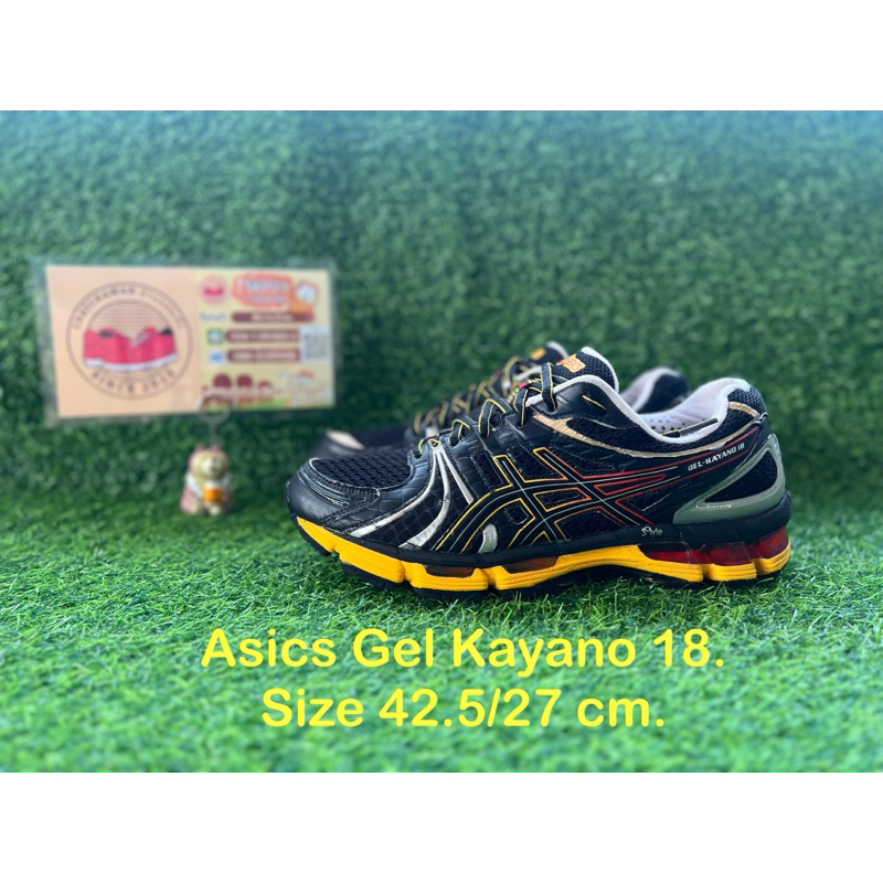 Asics Gel Kayano 18. Size 42.5/27 cm. #รองเท้าผ้าใบ #รองเท้าวิ่ง #รองเท้ามือสอง #รองเท้ากีฬา