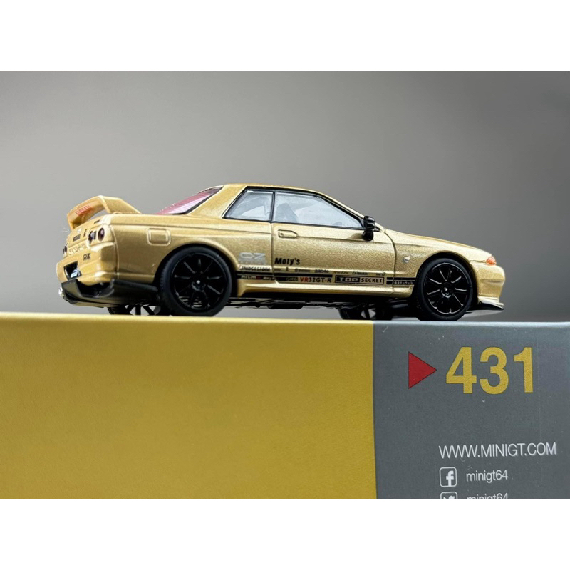 ▫️Top Secret Gold Nissan Skyline GT-R VR32 ( R32 ) #431 [ JAPAN EXCLUSIVE PRODUCT ] Scale 1:64 ยี่ห้อ Minigt ราคา ถูกที่สุด ดีลบีเคเค แกลเลอรีภาพที่ 5