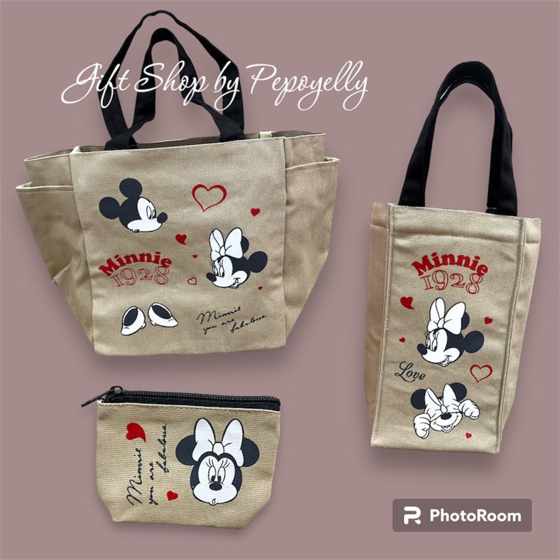 เซตกระเป๋ามินนี่เมาส์ Minnie Mouse ลิขสิทธิ์แท้