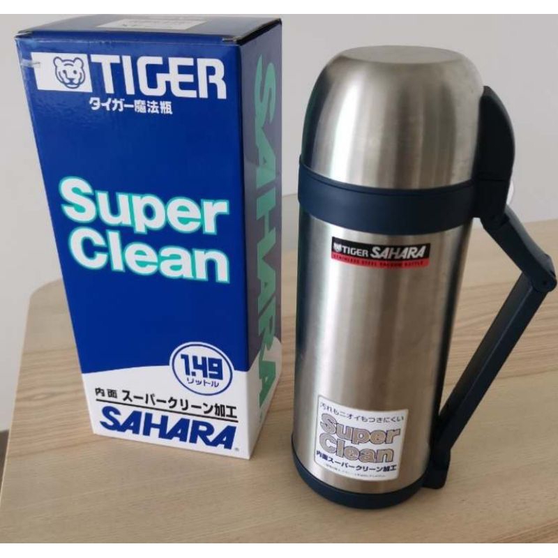 กระติกน้ำ กระบอกน้ำ 12OO ml.(1.2 ลิตร) Tiger รุ่น super clean