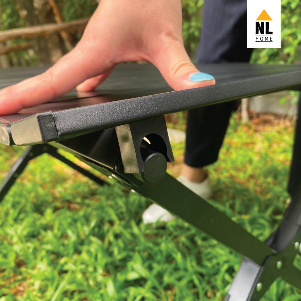 โต๊ะแคมป์ปิ้งพับ มีถุงเก็บพับเก็บง่าย  รับน้ำหนักได้เยอะ แข็งแรง มินิมอล โครงเหล็กกลางแจ้ง / NL HOME - รูปที่ 7