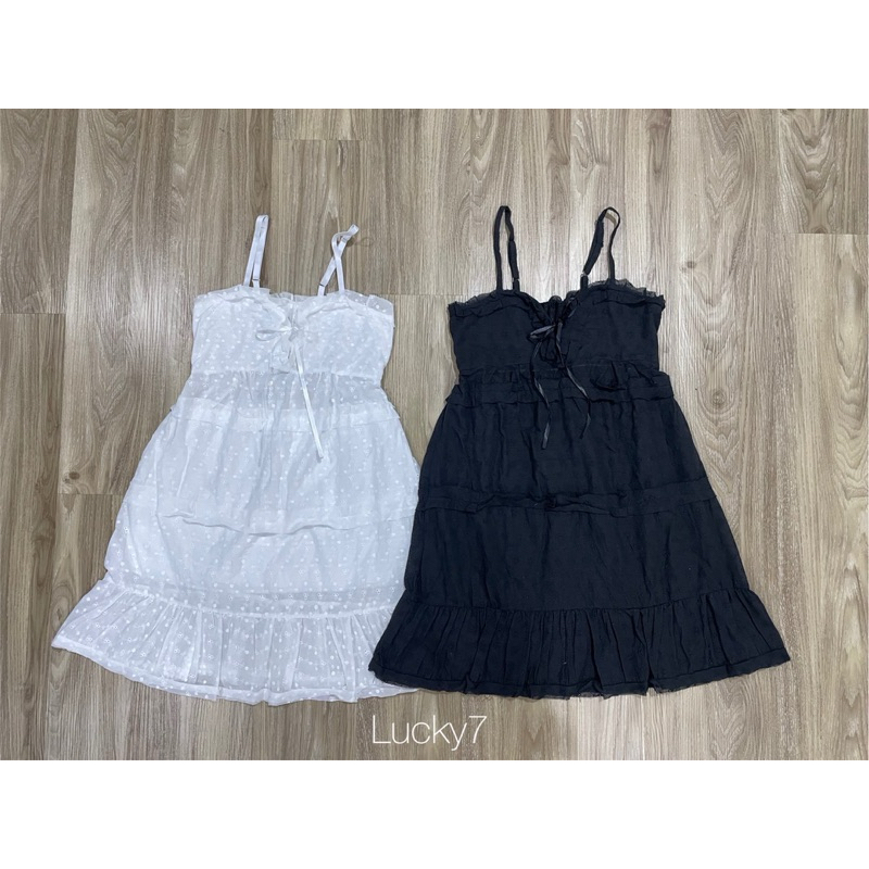 BY IRA พร้อมส่ง มินิเดรสสายเดี่ยว เย็บผสมลูกไม้ทั้งตัว รูปที่ 8