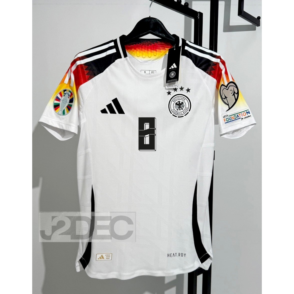 ใหม่ล่าสุด!!! เสื้อฟุตบอลทีมชาติ เยอรมัน Home เหย้า ยูโร 2024 [ PLAYER ] เกรดนักเตะ พร้อมชื่อเบอร์นักเตะทุกคน+อาร์มยูโร