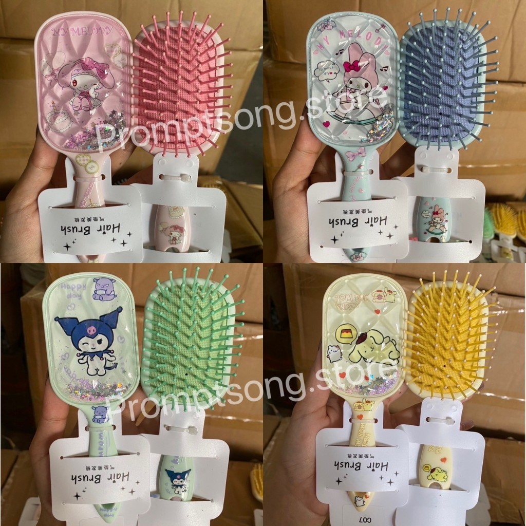 [PS-พร้อมส่งในไทย] แปรงหวีผมซานริโอ้ หวีเบาะลมลายการ์ตูนอนิเมะ พกพาได้ สามารถพกพาเดินทางได้สะดวก หวีดนวดผม วัสดุคุณภาพดี ราคา ถูกที่สุด ดีลบีเคเค แกลเลอรีภาพที่ 3