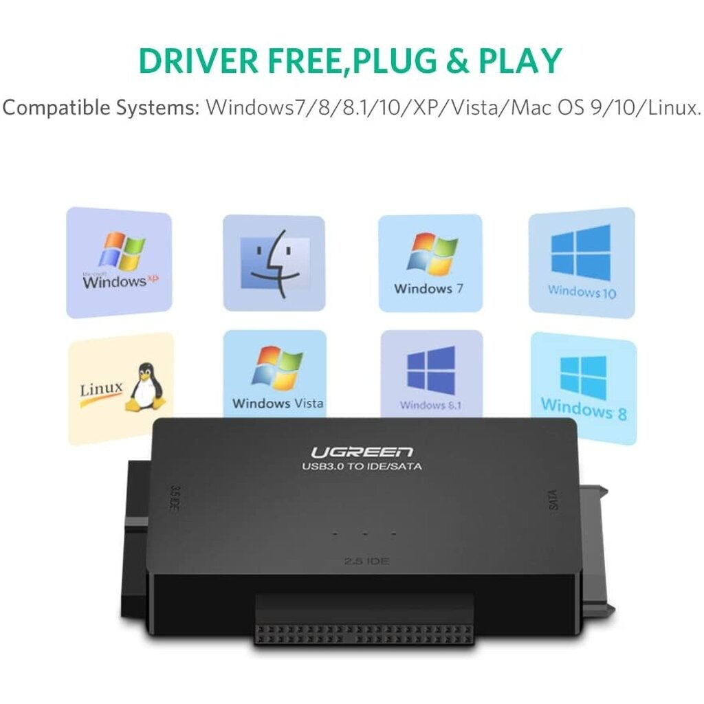 UGREEN  รุ่น 30353 USB 3.0 to SATA & IDE Converter