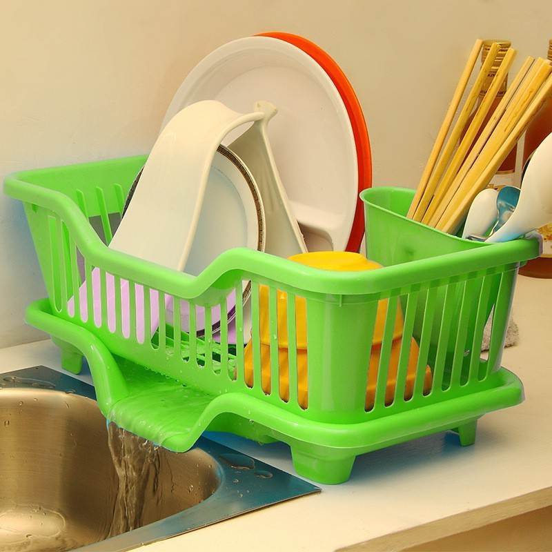 ที่คว่ำจานระบายน้ํา ที่คว่ำจานระบายน้ําอเนกประสงค์ ที่วางจานมีช่องระบาย KN-S022 - 3