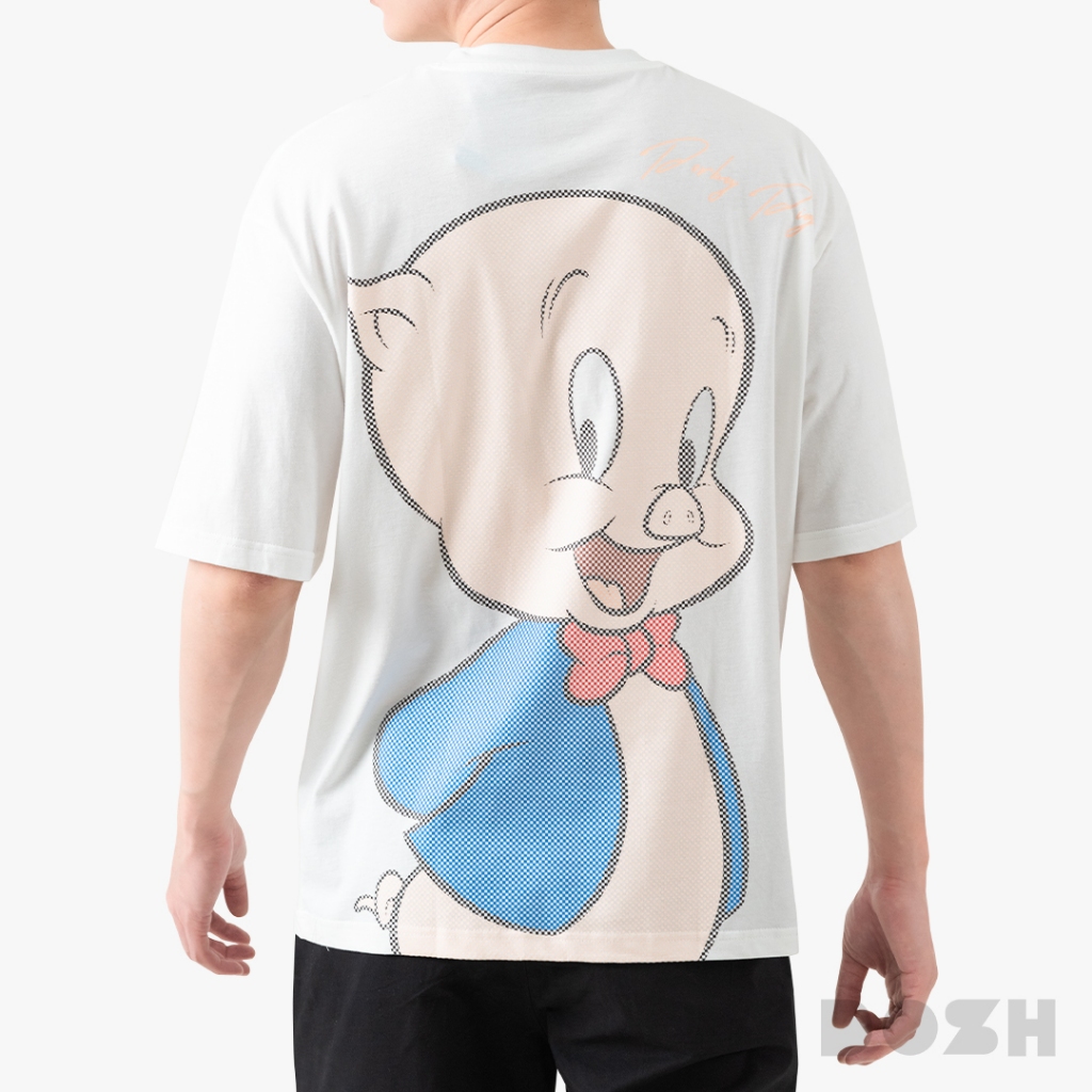 DOSH OVERSIZED T-SHIRTS LOONEY TUNES เสื้อยืดโอเวอร์ไซส์ DLTMT5000-OW(M-2XL)