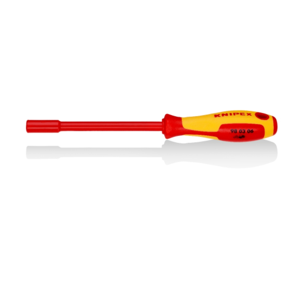 ไขควงน็อต KNIPEX NO.98 03 06 Nut Drivers, with screwdriver handle (230mm)