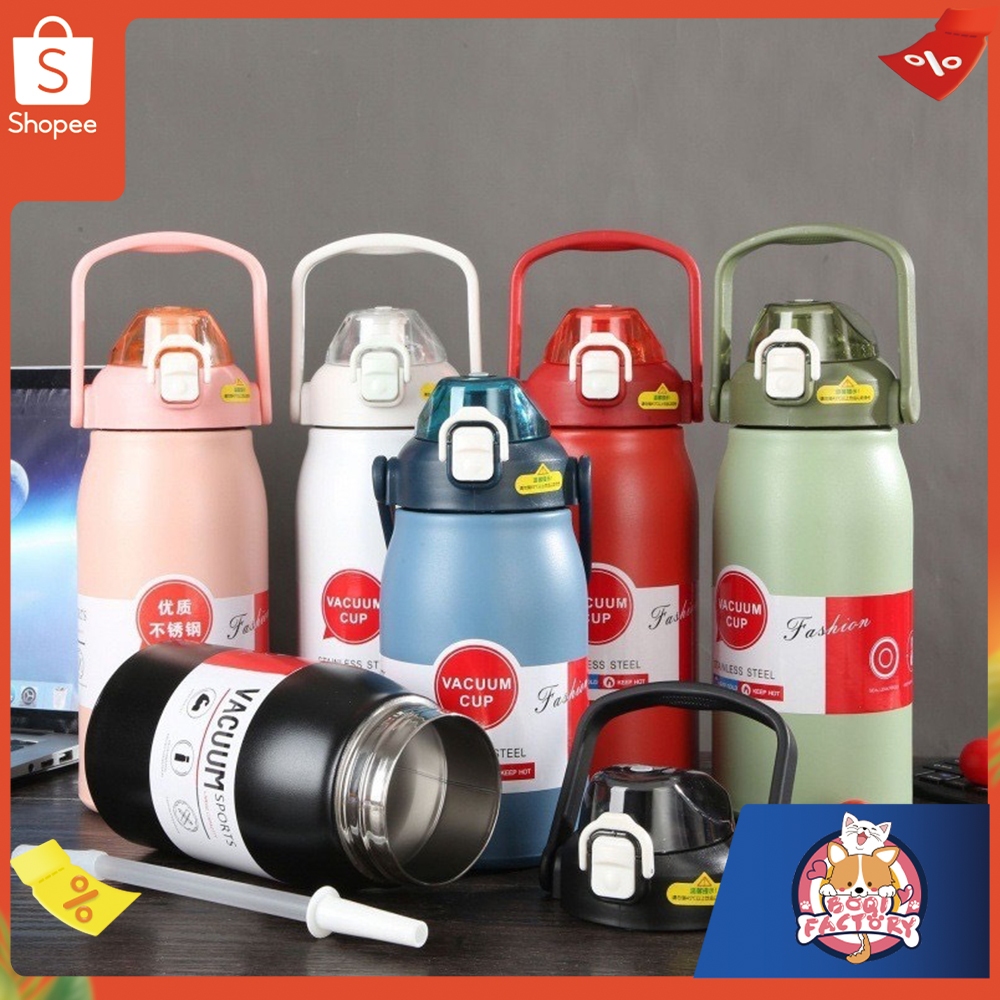 Boqi Factory กระติก แก้วน้ำเก็บความเย็น กระบอกน้ำเก็บอุณหภูมิ ขวดน้ำสแตนเลส แบบพกพา 1300ML Kettle316
