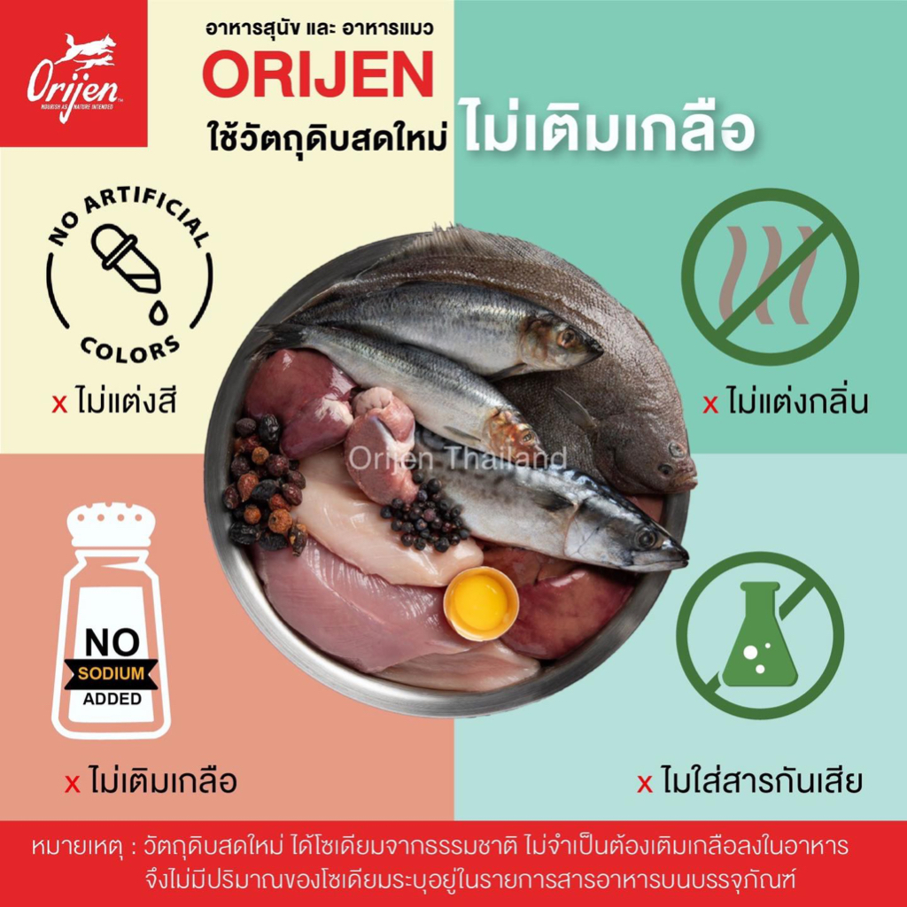 *1.8kg.* Orijen [แท้ ] อาหารแมว เกรด Holistic, Grain-Free จากแคนนาดา (โอริเจน) ราคา ถูกที่สุด ดีลบีเคเค แกลเลอรีภาพที่ 3