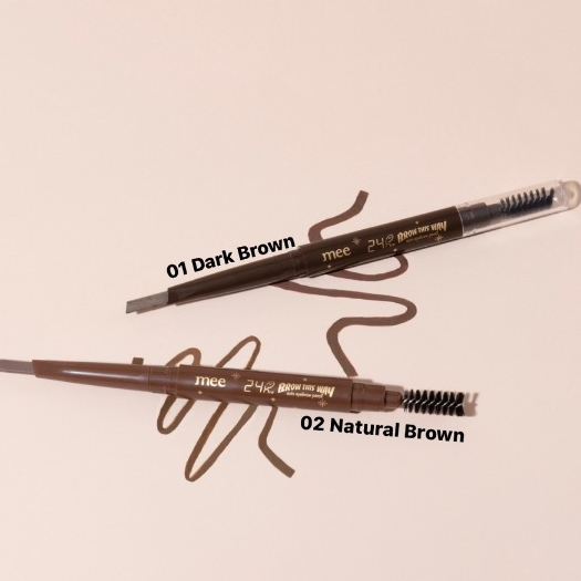 +Mee 24hrs Brow This Way Auto Eyebrow Pencil // ดินสอเขียนคิ้ว หัวหยดน้ำ // รุ่นวัตสัน ราคา ถูกที่สุด ดีลบีเคเค แกลเลอรีภาพที่ 4