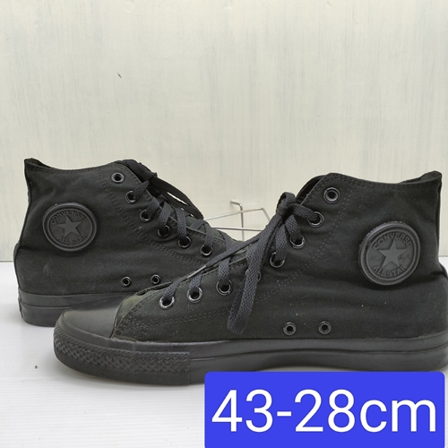 รองเท้าผ้าใบมือสอง converse chuck taylor all star hi black size 43-28 cm