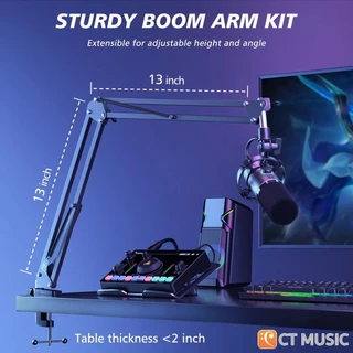 (ส่งด่วนจากไทย) Maono PD200X / PD200XS Set with Boom Arm Dynamic Microphone USB/XLR รับประกันศูนย์ไทย 1ปี PD200 X