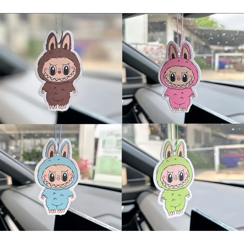 พร้อมส่ง แผ่นน้ำหอมปรับอากาศ ลาบูบู้ Labubu หอมมากก 6สี6กลิ่น