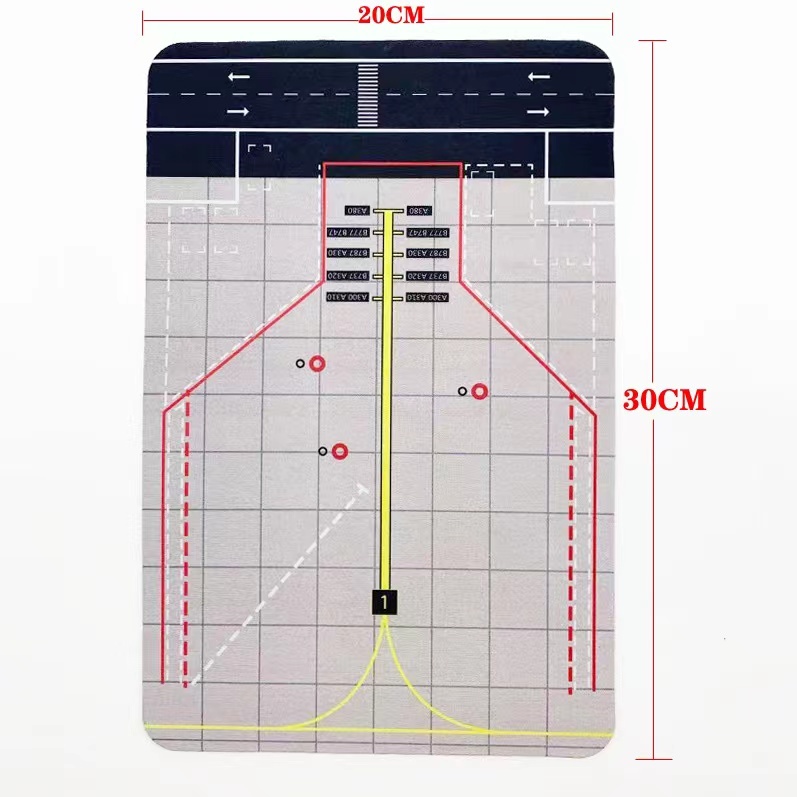 ทีจอดเครื่องบิน (ไม่รวมเครื่องบิน)  สำหรับเครื่องบิน Scale 1:400 จอดได้ 1 ลำ และจอดได้ 4 ลำ ทำด้วยยาง PVC สวย ยางนิ่ม