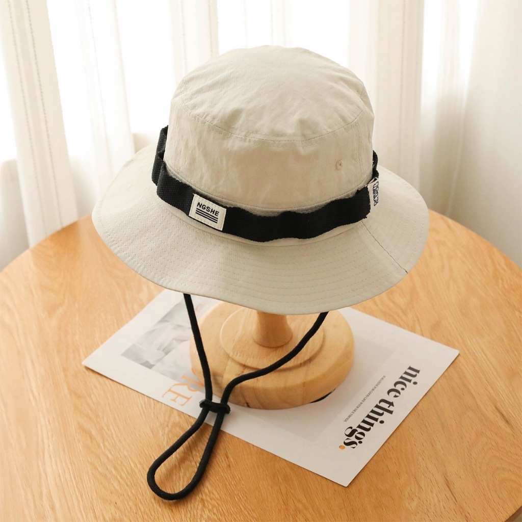 หมวกบักเก็ต หมวกกันแดด  370 ผ้าคอตตอนแท้ เดินป่ามีสายรัดใต้ค้าง - รูปที่ 3