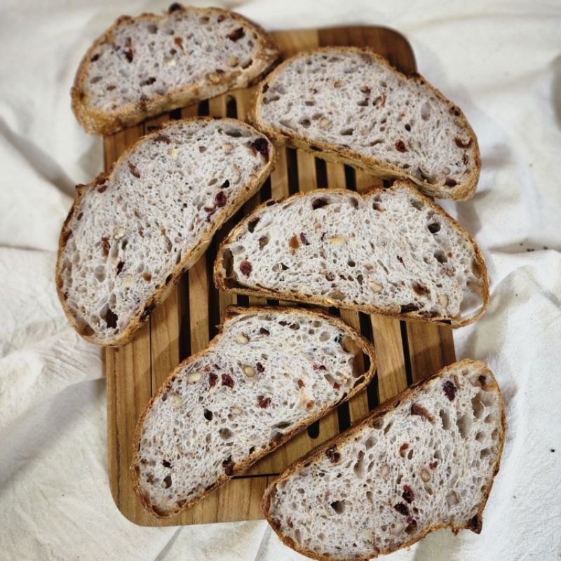 รอบส่งถัดไป 17 ธ.ค. 67 Walnut cranberry sourdough ซาวโดวอลนัทแครนเบอร์รี่