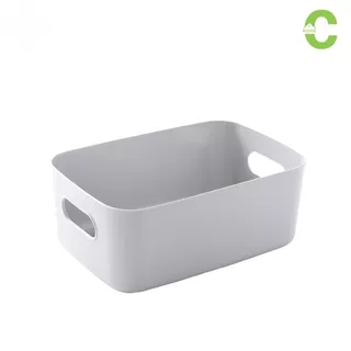 HOMEC กล่องเก็บของ ที่ใส่ของพลาสติก storage box มีหูจับ เคลื่อนย้ายได้ง่าย ทนทานต่อการใช้งาน
