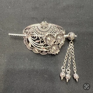 Accessories รัดเกล้าครึ่งเสี้ยวลายดอกพิกุล 03 เครื่องประดับชุดไทย