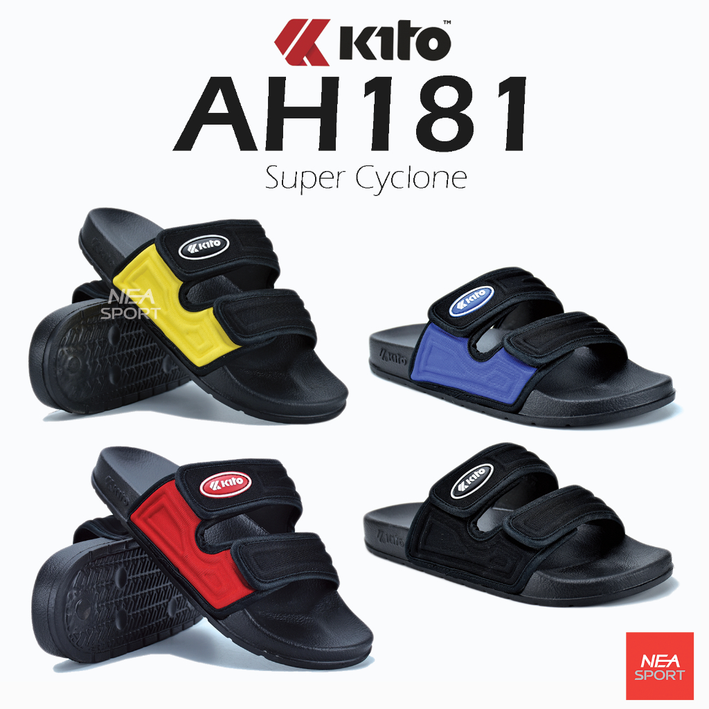 [ลด30% เก็บโค้ด 2509FASHDD] KITO AH181 Super Cyclone รองเท้าแตะ ทรงยอดฮิต กีโต้ Size 36-43