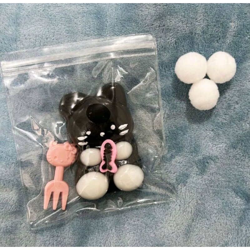 COD ไทย Taba squishy ทาบะ สกุชชี่ แมวดำถือปลา นุ่มหนึบ