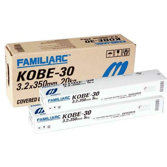ลวดเชื่อม KOBE ลวดเชื่อมไฟฟ้า โกเบ KOBE-30 ขนาด 3.2 มม. ห่อละ 5 กิโล ของแท้100% สำหรับเชื่อมเหล็ก